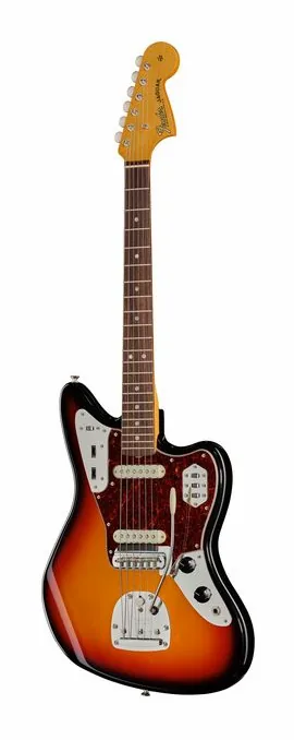 Fender Vintera III M 60s Jaguar 3CSB fotografato frontalmente