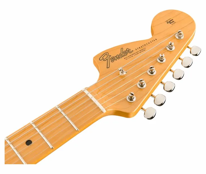 Fender Voodoo Child Strat NOS OW, paletta con meccaniche e logo