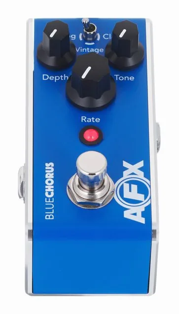 Fishman AFX BlueChorus Mini Chorus, manopole viste dall'alto