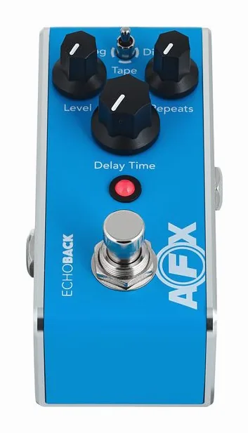 Fishman AFX EchoBack Mini Delay, grafica del pannello superiore