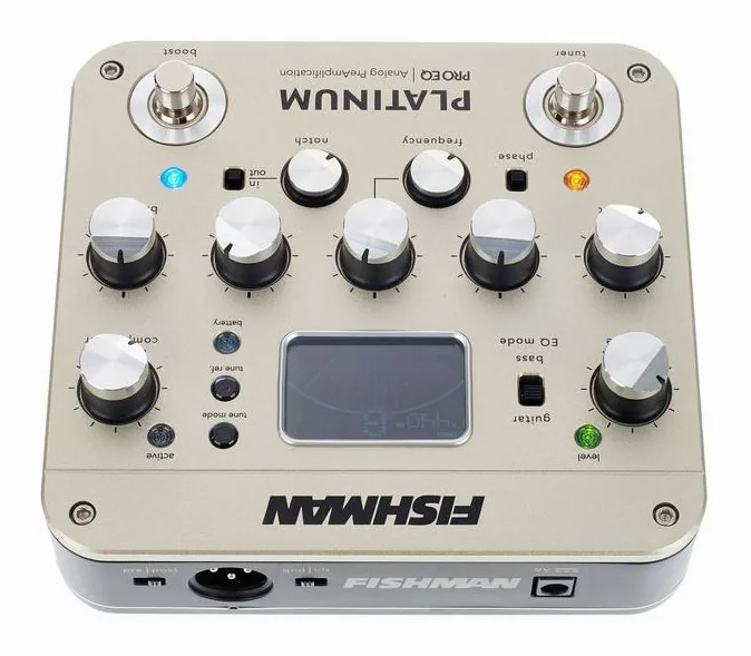 Fishman Platinum Pro EQ, pannello dei controlli in primo piano