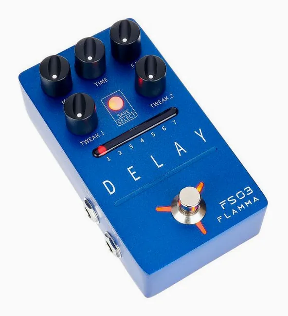 Flamma FS03 Delay, led e interruttore a pedale
