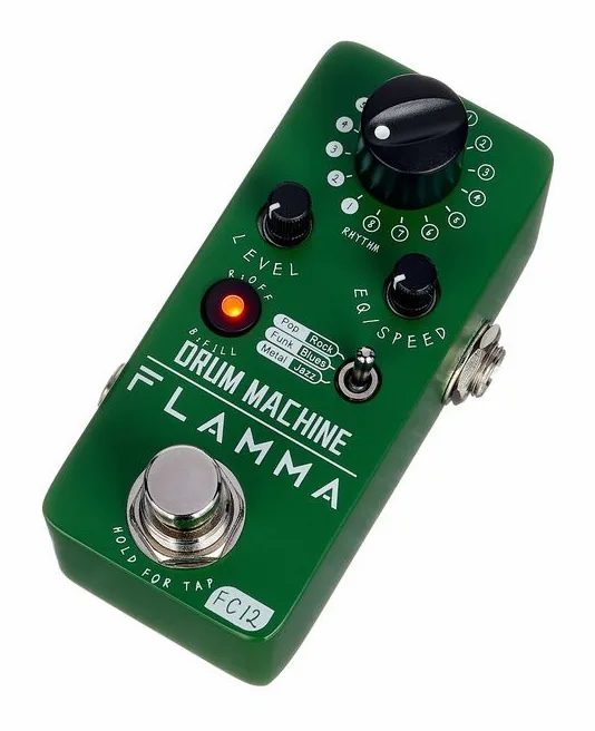 Flamma FC12 Drum Machine, grafica del pannello superiore