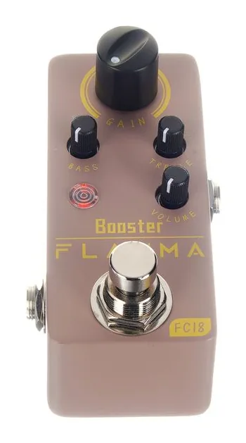 Flamma FC18 Clean Boost, led e interruttore a pedale