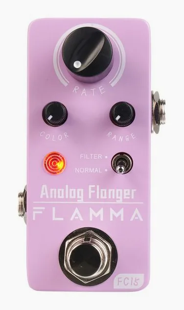 Flamma FC15 Flanger, ingressi e uscite laterali