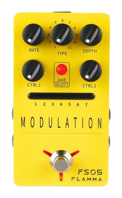 Flamma FS05 Multi Modulation, led e interruttore a pedale