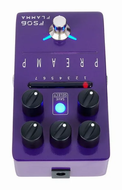 Flamma FS06 Guitar Pre-Amp, connettori sul retro dell'unita