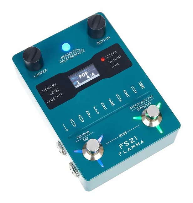 Flamma FS21 Looper/Drum Machine, manopole viste dall'alto
