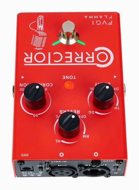 Flamma FV01 Vocal & Guitar FX, connettori sul retro dell'unita