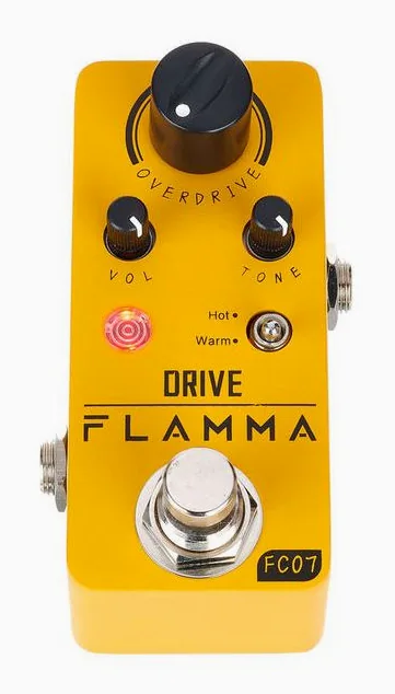 Flamma FC07 Overdrive, manopole viste dall'alto