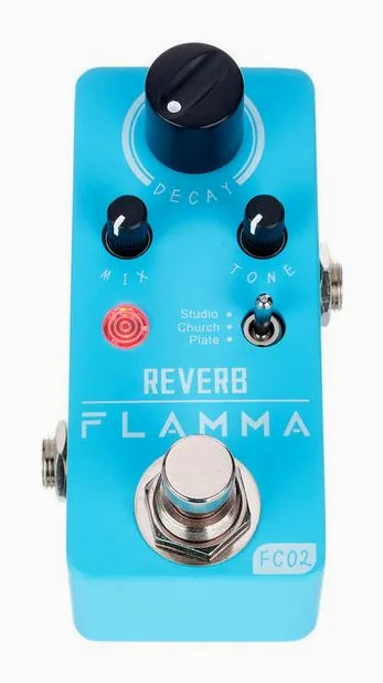 Flamma FC02 Reverb, grafica del pannello superiore