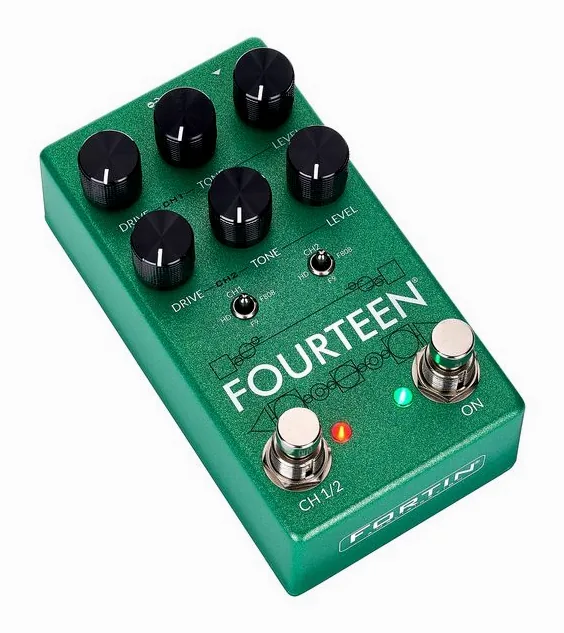Fortin Fourteen Overdrive, led e interruttore a pedale