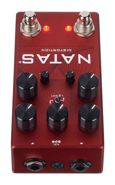 Fortin Natas Distortion Pedal, grafica del pannello superiore