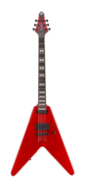 Framus Artist Line Shark WH 1 TP MRB inquadrato di fronte su sfondo neutro