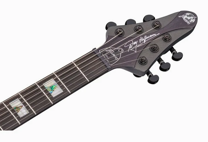 Framus Artist Line Shark WH 1 TP CM, paletta con meccaniche e logo