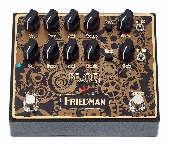 Friedman BE-OD Deluxe Overdrive Ltd., connettori sul retro dell'unita
