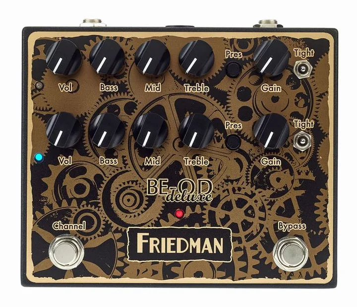 Friedman BE-OD Deluxe Overdrive Ltd., connettori sul retro dell'unita