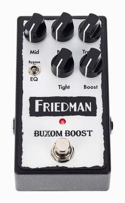 Friedman Buxom Boost Pedal, manopole viste dall'alto