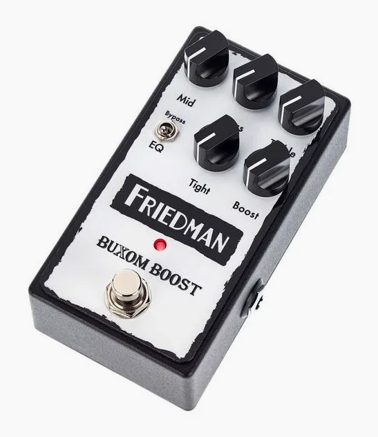 Friedman Buxom Boost Pedal fotografato frontalmente