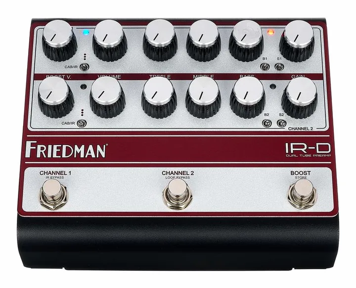 Friedman IR-D Black/Silver/Red LTD, pannello dei controlli in primo piano