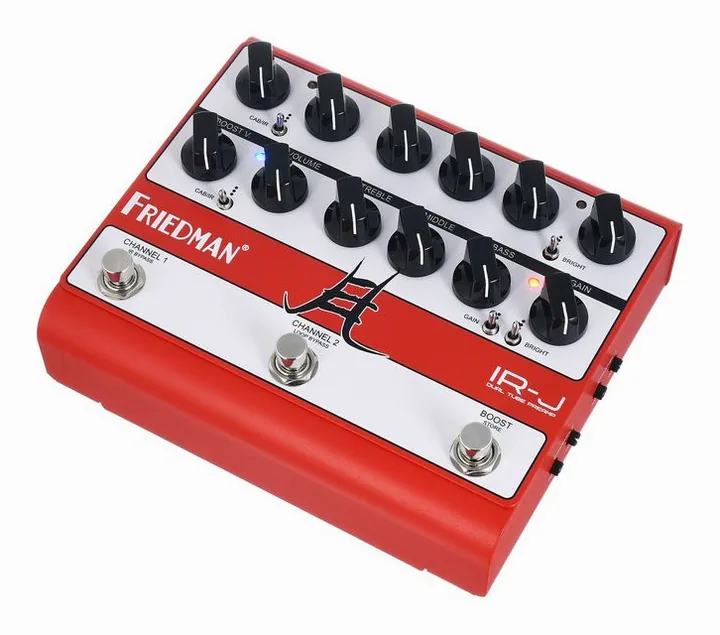 Friedman IR-J Jake E Lee Sign. Preamp in primo piano frontale