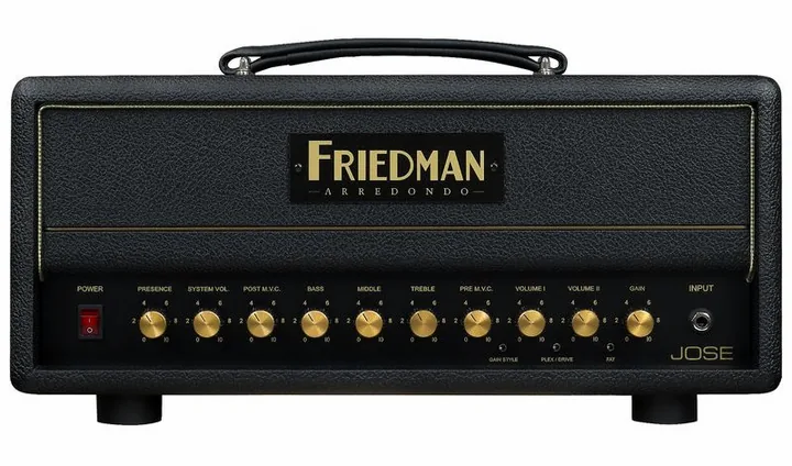 Friedman Jose 20 Series Tribute Head, vista dall'alto della testata