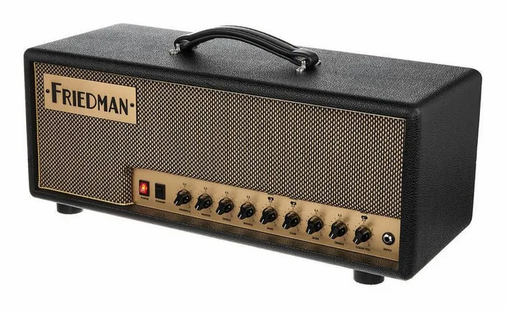 Friedman Runt-50 Head, logo e finiture del pannello frontale