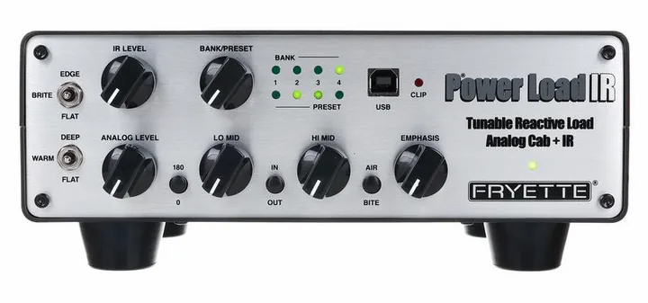 Fryette Power Load IR, logo e finiture del pannello frontale