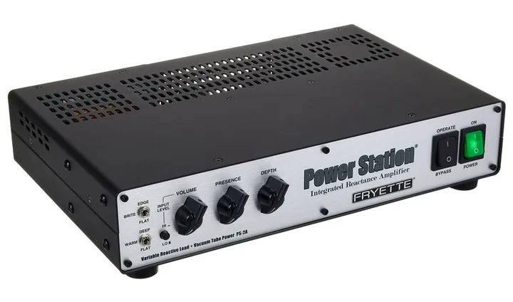 Fryette Power Station PS-2A, logo e finiture del pannello frontale