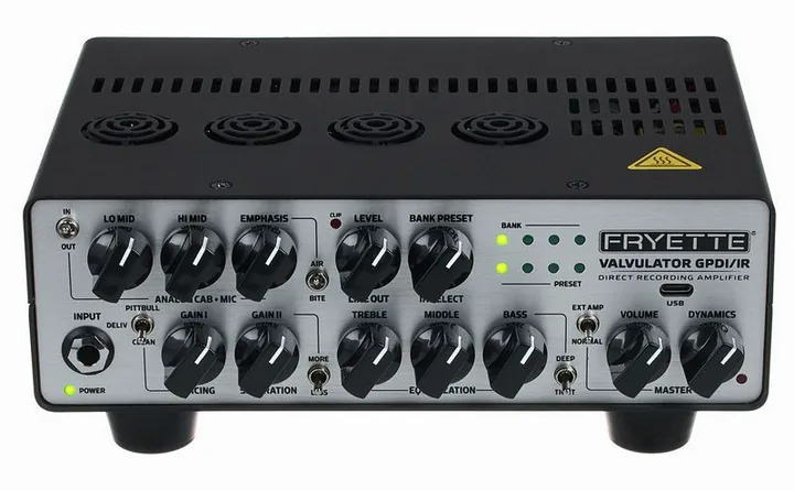 Fryette Valvulator GPDI/IR, retro con le prese di collegamento