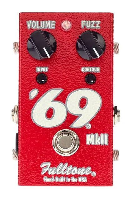 Fulltone 69 MKII Pedal, manopole viste dall'alto