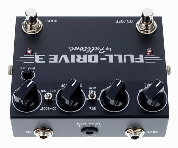 Fulltone Full-Drive 3, connettori sul retro dell'unita