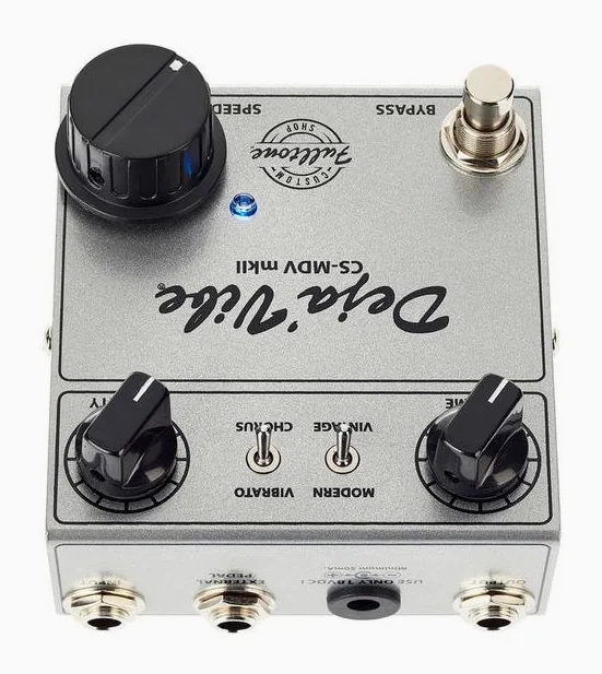 Fulltone Mini Deja Vibe MK 2, connettori sul retro dell'unita