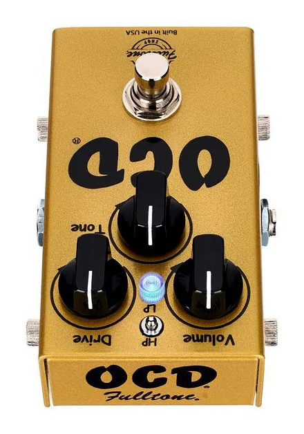 Fulltone OCD Overdrive V2 Gold LTD, grafica del pannello superiore