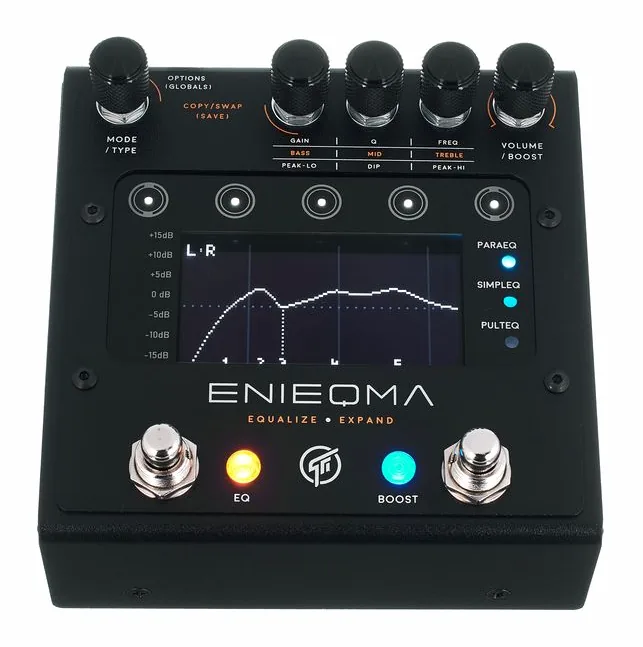 GFI System Enieqma Equalizer, grafica del pannello superiore
