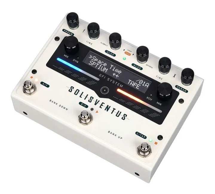 GFI System Solis Ventus Reverb & Delay, manopole viste dall'alto