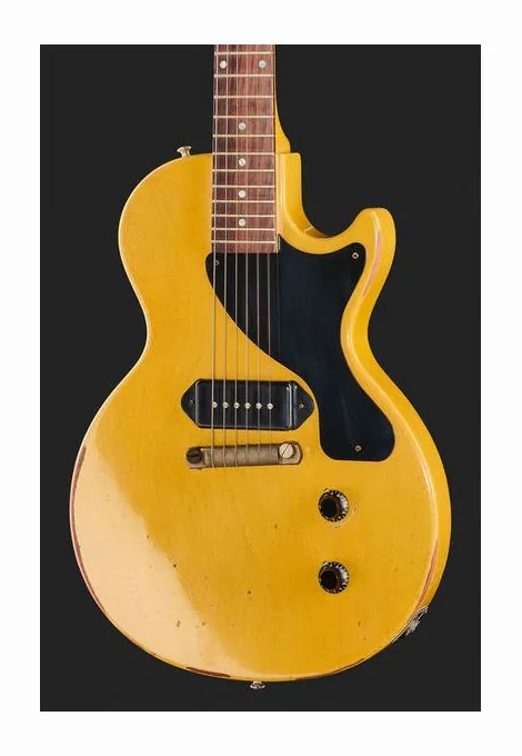 Gibson 57 LP Junior SC TV Yellow HA, pickup e manopole dei controlli