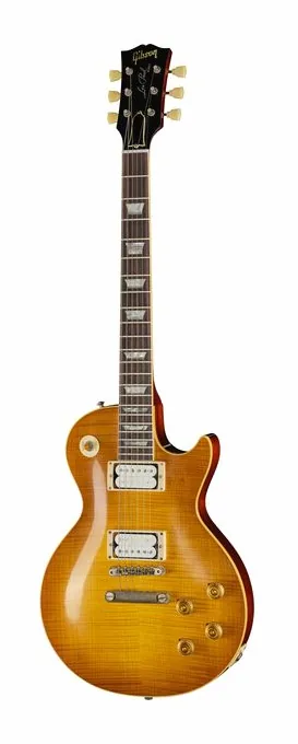 Gibson 59 LP Standard HPT Amber B #1 visto di fronte