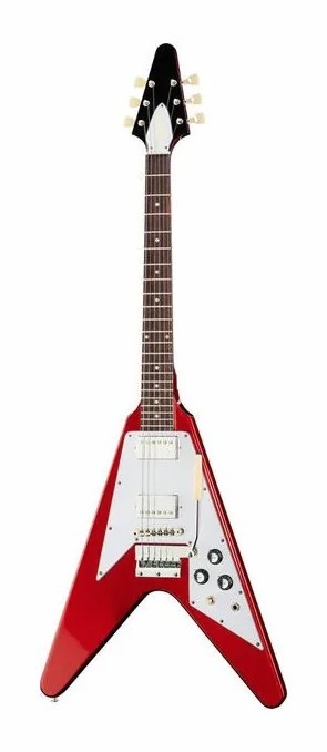Gibson 67 Flying V Reissue Vibrola visto di fronte