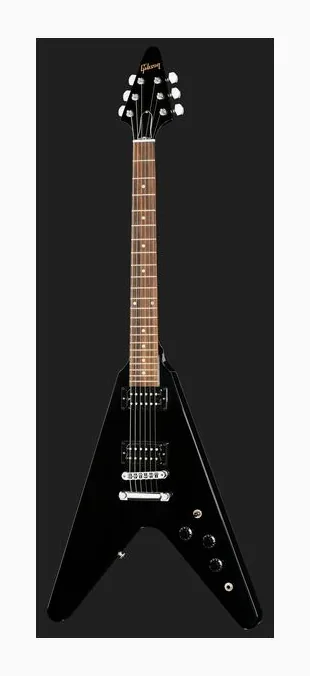 Gibson 80s Flying V Ebony, profilo laterale del corpo