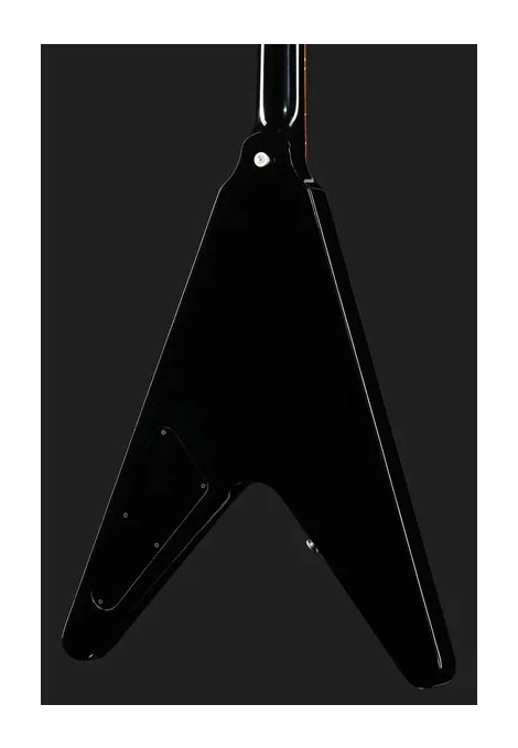 Gibson 80s Flying V Ebony, pickup e manopole dei controlli