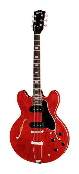 Gibson ES-330 Sixties Cherry in primo piano frontale