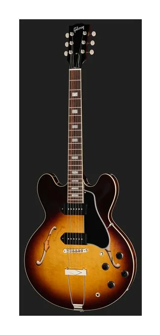 Gibson ES-330 Tobacco Sunburst, capotasto e prime posizioni della tastiera