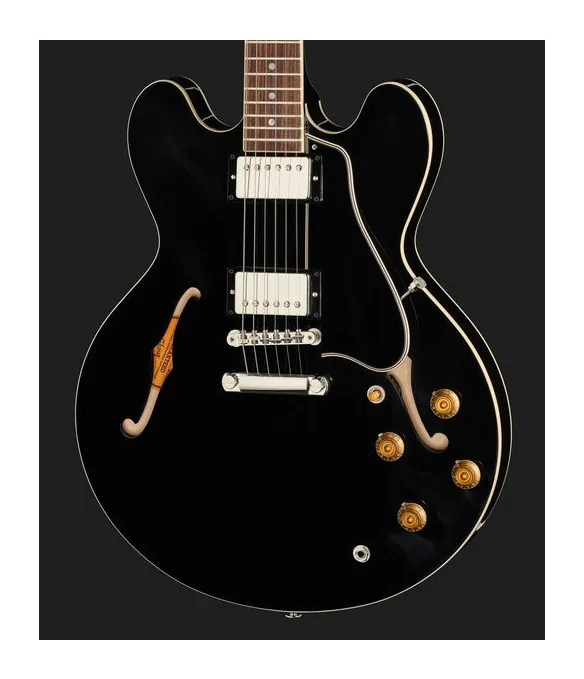 Gibson ES-335 50s Ebony, pickup e manopole dei controlli