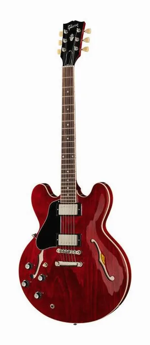 Gibson ES-335 Dot 60s Cherry LH visto di fronte
