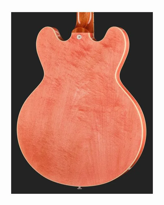 Gibson ES-335 Dot Watermelon, curve del body viste dall'alto