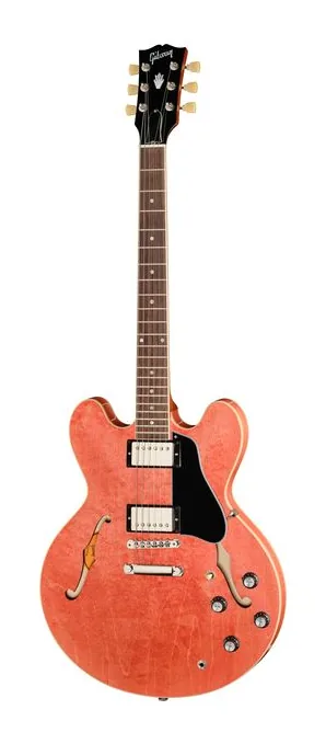 Gibson ES-335 Dot Watermelon visto di fronte