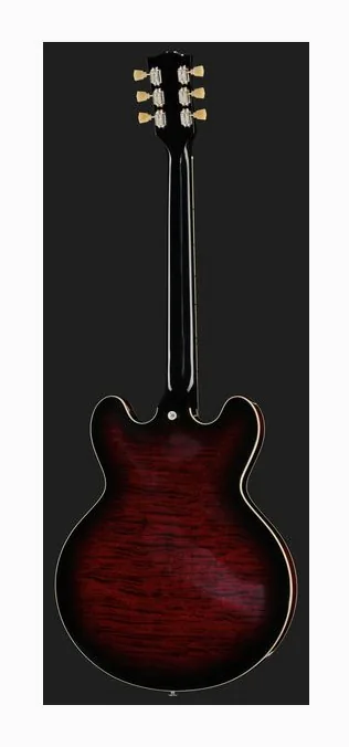 Gibson ES-335 Figured Blood Moon, pickup e manopole dei controlli