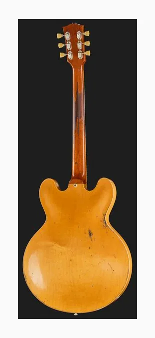 Gibson 1959 ES-335 Reissue VN UHA #2, corpo e verniciatura in primo piano