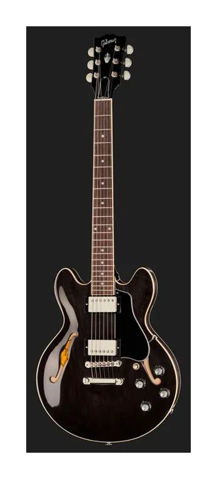 Gibson ES-339 Trans Ebony, curve del body viste dall'alto